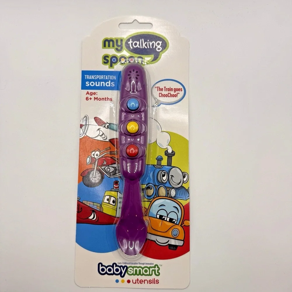 Baby Talking Spoon Sound Toy Interactive Baby Feeding Spoon 6+ Months